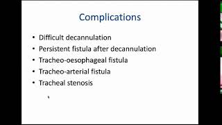 Upper Airway Obstruction amp Tracheostomy [upl. by Lerred]