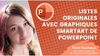 Créer des listes originales avec les graphiques SmartArt de PowerPoint [upl. by Anyk]