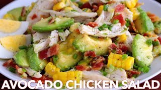 Salads Tasty Avocado Chicken Salad Recipe [upl. by Felicio]