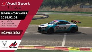 VSRhu  Assetto Corsa Audi TT Cup 2017  SpaFrancorchamps  Daniel Molnar OnBoard [upl. by Drugge]