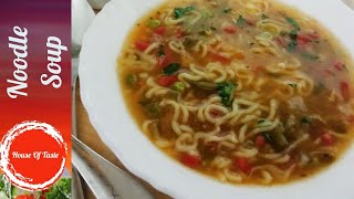 Manchow Soup Noodles Recipe  Noodles Soup [upl. by Eneri]