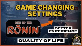 These Settings will IMPROVE everything Rise of the RONIN  Best how to Guide [upl. by Htebaras]