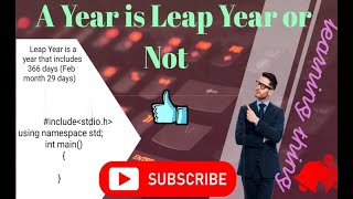 A Year is a Leap Year or Not [upl. by Mart]