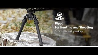 MidTen Quick Release Bipod for Hunting and Shooting [upl. by Ettelrahc]