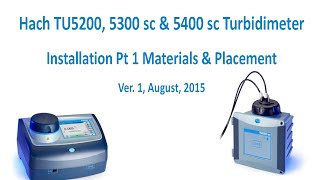 TU5 Series Turbidimeters  Installation Materials and Placement [upl. by Gleich638]