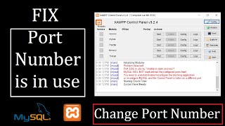 How to Fix MySQL port 3306 already in use Error  Another instance already running [upl. by Notsirk]