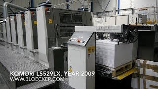 Komori Lithrone LS529LX year 2009  in production [upl. by Dickerson]