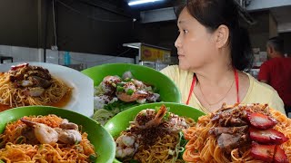 MichelinStar✨ Must Try‼️ Char Siew BBQ Mee amp Various Types Of Kolo Mee Preparations Are Sold Here [upl. by Eseerehc]