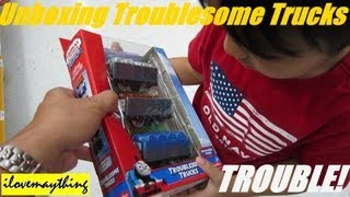 Thomas amp Friends Unboxing the Troublesome Trucks  Thomas Trackmaster [upl. by Retsila31]