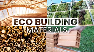 10 EcoFriendly Building Materials  Sustainable Design [upl. by Nosnhoj]