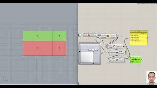 Split curve using Grasshopper and choosing the smallest or largest area area SURFACE SPLIT [upl. by Kcaz]