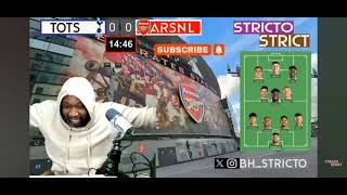 StrictoStrict Stricto Reaction To Højbjergs OwnGoal  Spurs 0  1 Arsenal  SAKKAAAAAAA [upl. by Tomi]