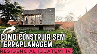 Como construir sem fazer terraplanagem Terreno declive [upl. by Nerin]