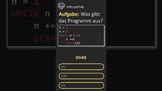 Testfrage whileSchleife in Python [upl. by Zelten236]