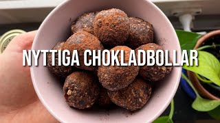 Nyttiga Chokladbollar Recept  10 minuter  Proteinrika och Energirika dadelbollar✨ [upl. by Dewar95]