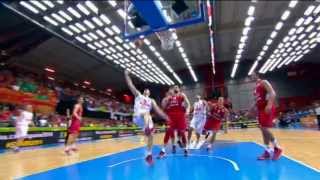 Highlights Montenegro vs Serbia EuroBasket 2013 [upl. by Hcirdla]