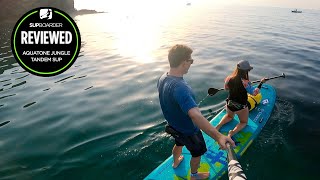 Aquatone Jungle Tandem SUP 13’ x 34″ SUPboarder Review [upl. by Nomra914]