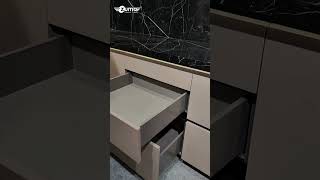 Push Open Slim Tandem System Inside the drawer or cabinet hardware kitchencabinetry architecture [upl. by Eedrahs]