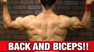 Back and Biceps Workout INTENSE [upl. by Skees]