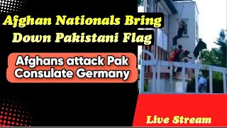 Afghan Nationals attack Pak Consulate Germany Remove Pak Flag Failure of Foreign Policy [upl. by Ahsin]