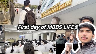 1day of Mbbs 🥼🩺 vlog  Ragging amp My experience MMC [upl. by Yajnas]