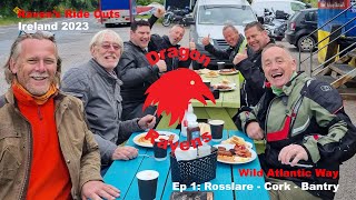 Wild Atlantic Way WAW IRELAND 🇮🇪 Motorcycle Tour Ep 1  Rosslare  Cork  Bantry [upl. by Einahpts316]