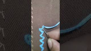 embroidery stitch tutorial viralvideo sorts new [upl. by Barbe]