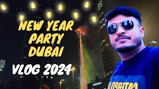 Burj khalifa fireworks Happy New Year Vlog 2024 [upl. by Naira]