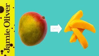 How To Prepare a Mango  Jamie’s 1 Minute Tips [upl. by Hirschfeld]