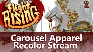 Flight Rising Carousel Apparel Recolor Stream [upl. by Lamhaj]