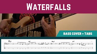 TLC  Waterfalls Bass Cover  PlayAlong TAB [upl. by Ailongam]