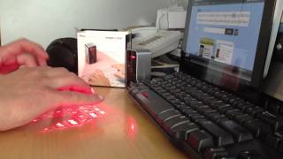 Magic Cube  laser keyboard  typing speed test [upl. by Stortz]