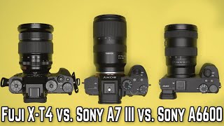 Fuji XT4 vs Sony A7 III vs Sony A6600 a CONFRONTO quale FOTOCAMERA MIRRORLESS comprare [upl. by Owiat]