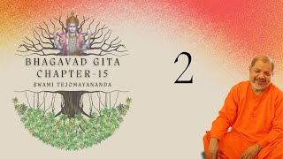 2 of 7  Bhagavad Gita Chapter 15  Swami Tejomayananda  Essence of Gita  ChinmayaMission [upl. by Washko552]