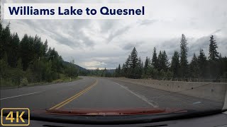 Driving Time Lapse 4K Williams Lake to Quesnel BC [upl. by Atig]