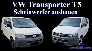 VW Transporter T5 Scheinwerfer ausbauen  Tutorial [upl. by Nnairda923]