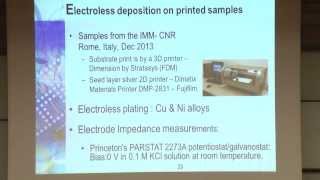 Electroless plating for 2D and 3D printing technologies  Yosi Shacham Technion lecture [upl. by Nauqyaj]