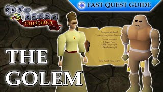 The Golem Quest  OSRS Quality Quick Guide 2024 [upl. by Nipsirc]