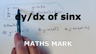 dydx of sinx  Differentiating Functions Of Sine [upl. by Friedberg]