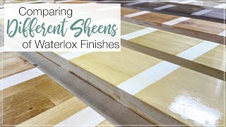 Comparing Different Sheens of Waterlox Finishes [upl. by Aciraj]