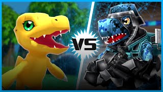 Agumon VS Commandramon Digimon VS [upl. by Aicilram890]