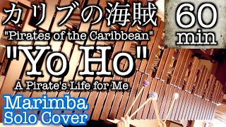 【60分】カリブの海賊『Yo Ho』 A Pirates Life for Me  Pirates Of The Caribbean  Marimba Solo Cover【作業用BGM】 [upl. by Yerffoeg]