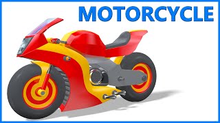 Motorcycle Cartoon For Kids With Sports Bike Riding And Toy Assembly – Teddy And Timmy Edutainment [upl. by Iy]