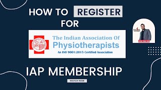 IAP Membership Registration Process Physiotherapy India [upl. by Etireugram]