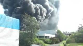 Fire at Amcor Flexables in Brucefeild Industrial Estate Livingston Pt 4 [upl. by Eatnuahc]