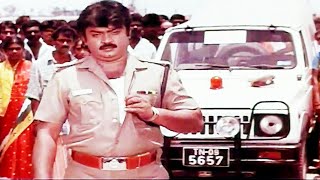 போலீஸ் அதிகாரிகளுக்கு மரியாதை இல்லாமல் போனது காரணம்  Vijayakanth Action Scenes  Tamil Movie Scenes [upl. by Normak]