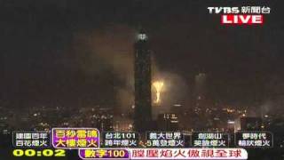 Huge Fireworks Display Marks Centennial Celebrations at Taipei 101Full Version [upl. by Itsud843]