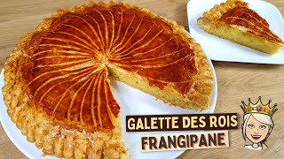 Galette des Rois Frangipane 👑 Avec PÂTE FEUILLETÉE Maison RAPIDE et FACILE [upl. by Tahp564]