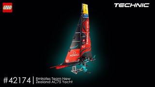 LEGO Technic  Emirates Team New Zealand AC75 Yacht 42174 [upl. by Paget]