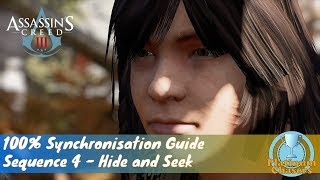 Hide and Seek Seq 4  100 Sync Guide  Assassins Creed III Remastered [upl. by Airtal]